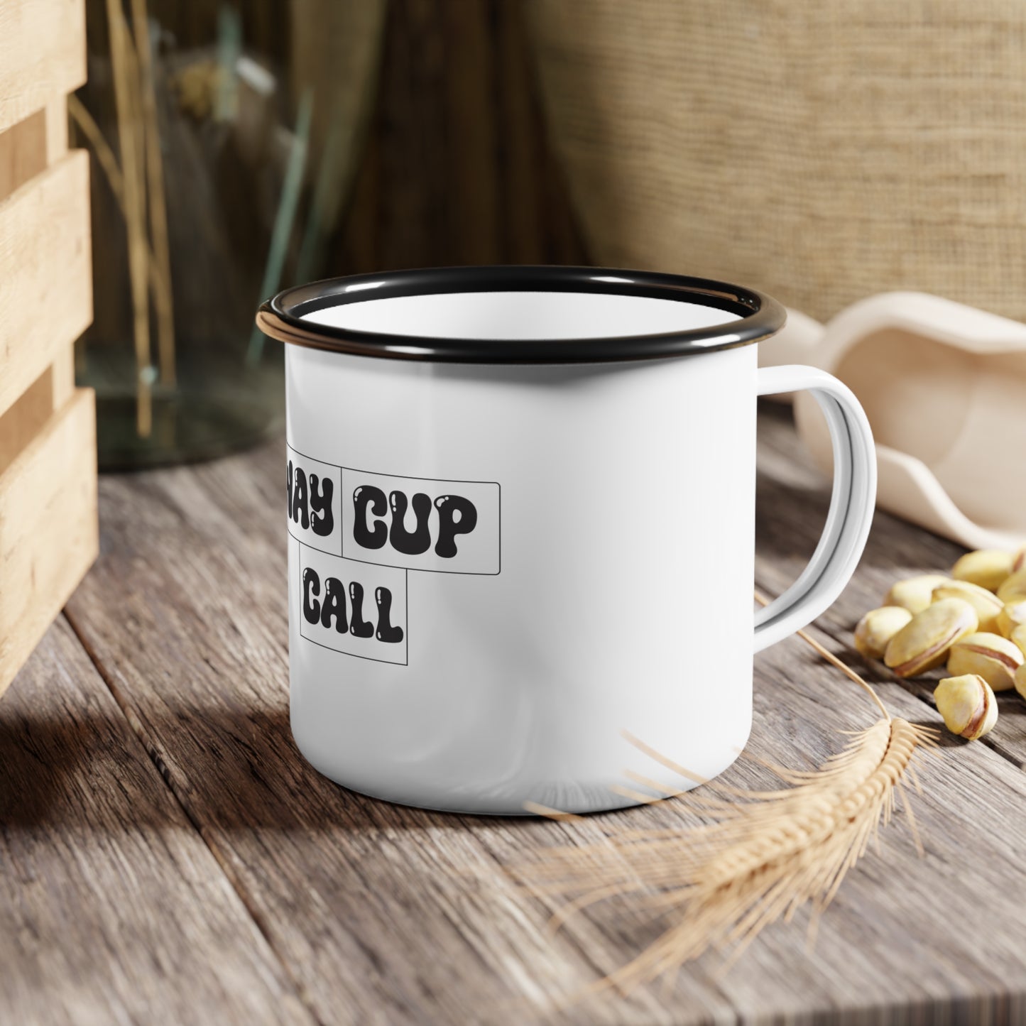 Fun Retro Enamel Camp Cup
