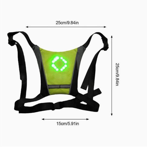 Remote Control Outdoor USB Rechargeable Reflective Vest