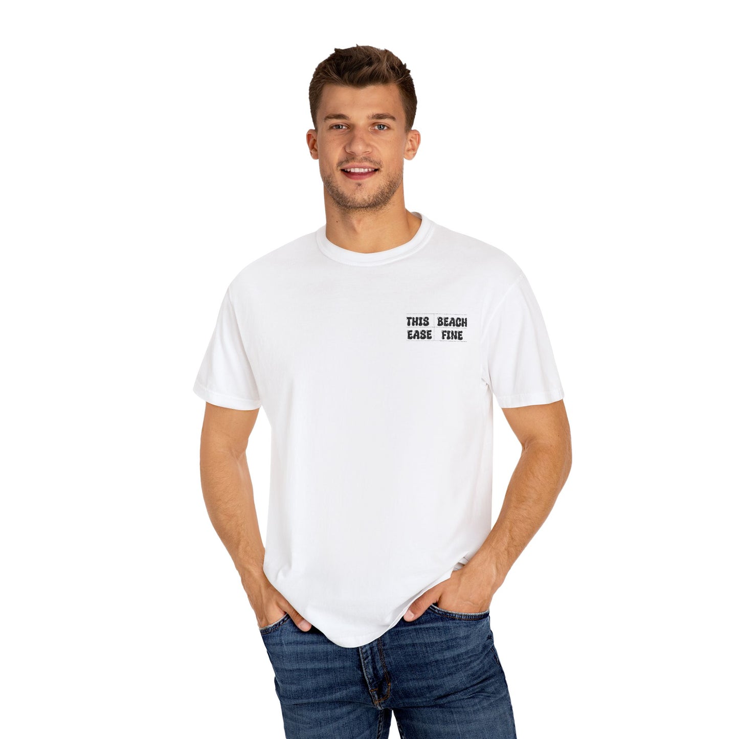The Beach Ease Fine Unisex Garment-Dyed T-Shirt