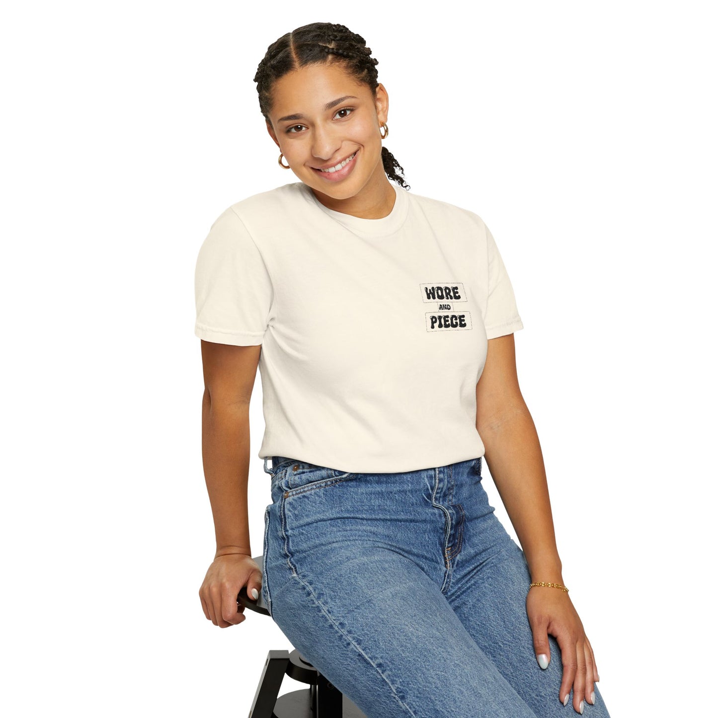 Worn and Piece Unisex Garment-Dyed T-Shirt