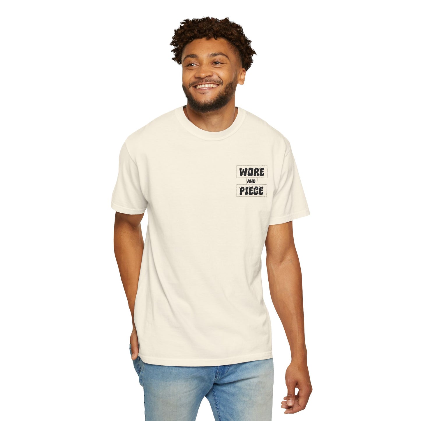 Worn and Piece Unisex Garment-Dyed T-Shirt