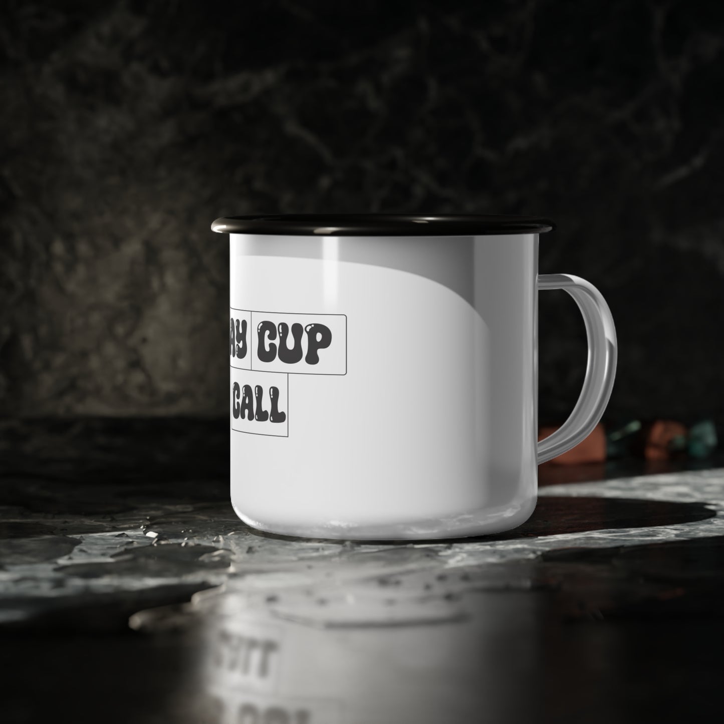 Fun Retro Enamel Camp Cup