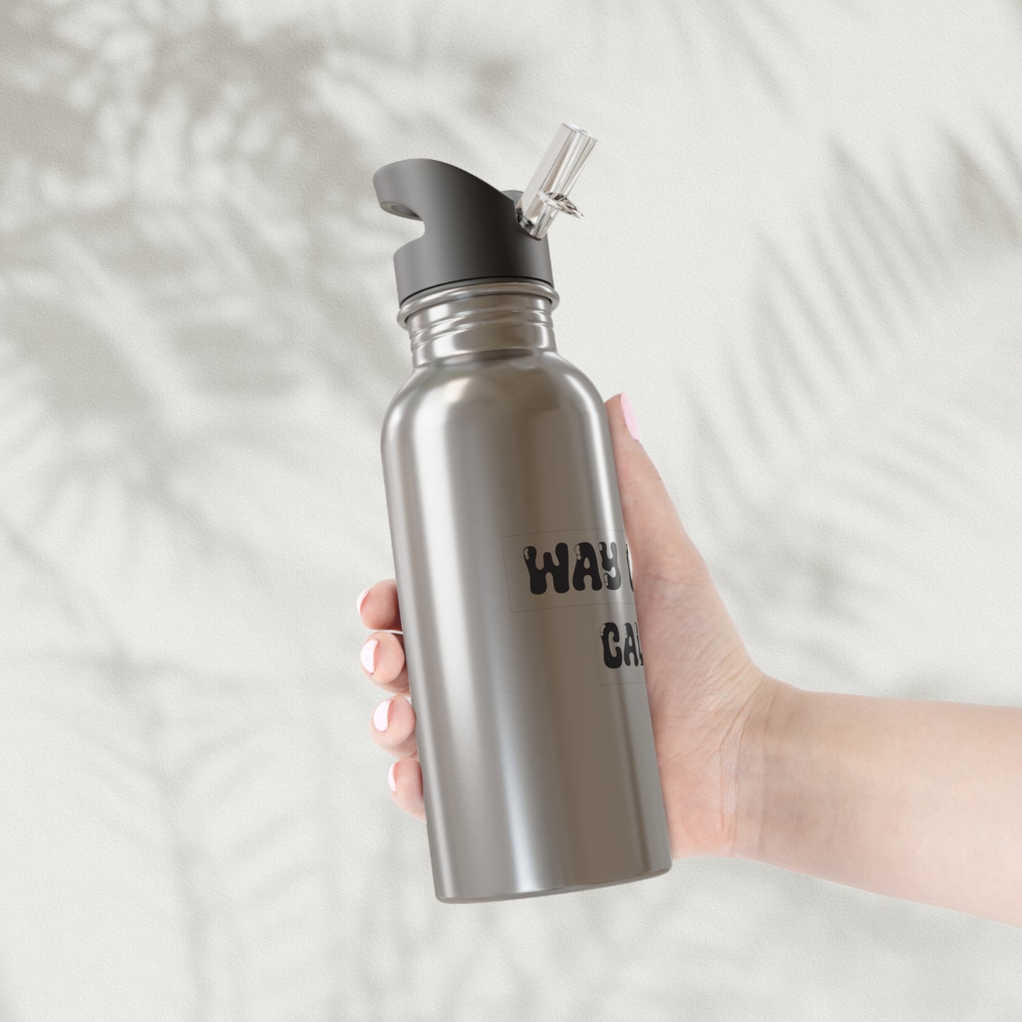 Stylish Stainless Steel Water Bottle with Straw