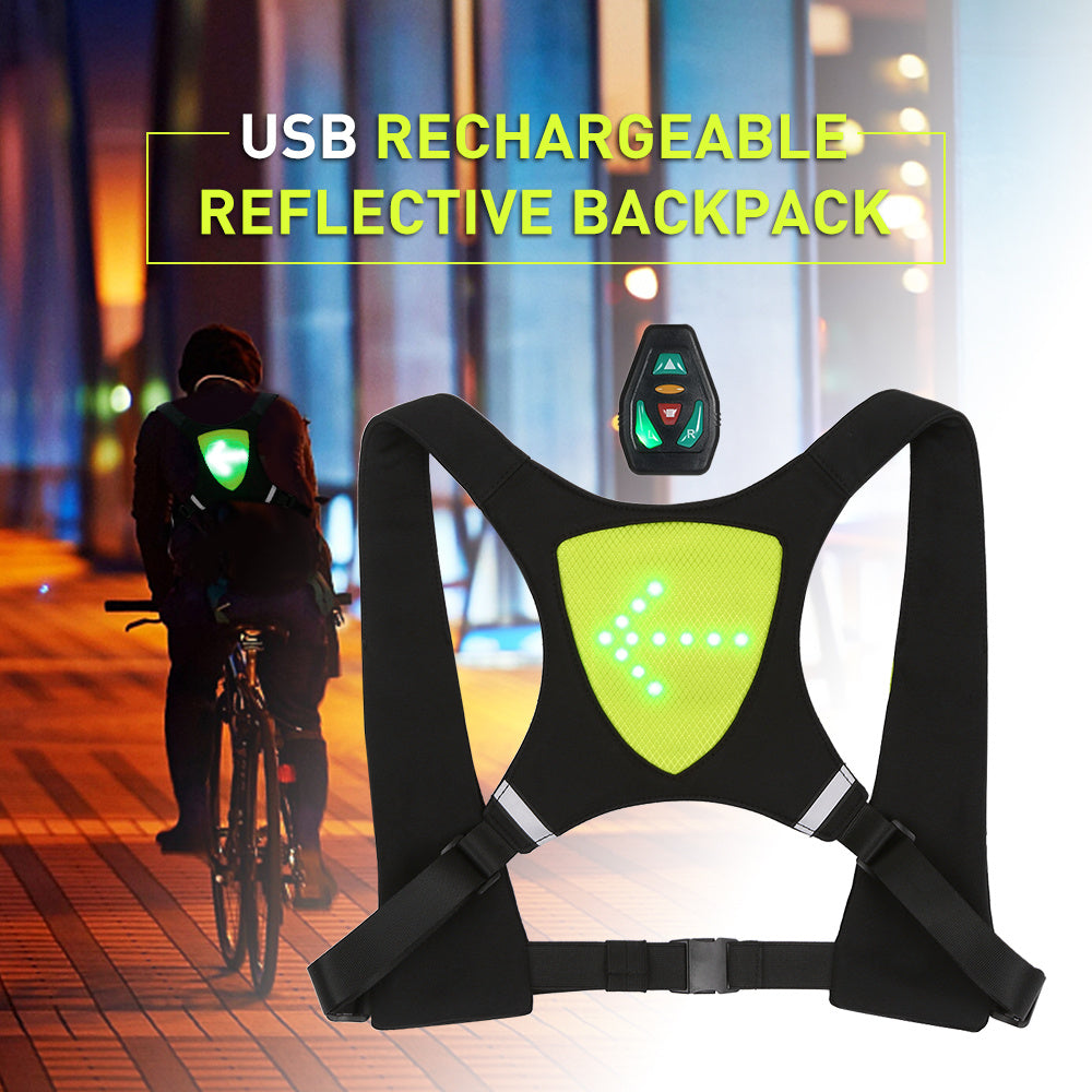 Remote Control Outdoor USB Rechargeable Reflective Vest