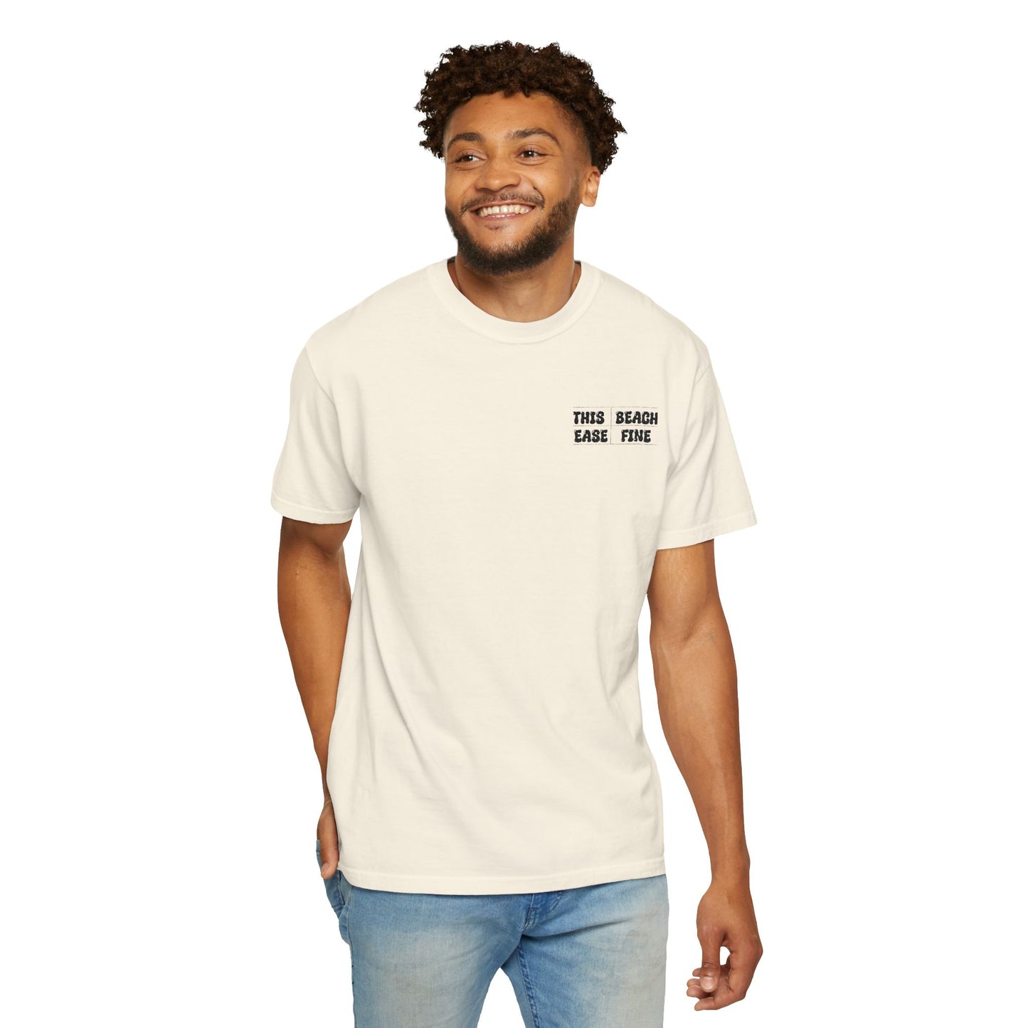 The Beach Ease Fine Unisex Garment-Dyed T-Shirt