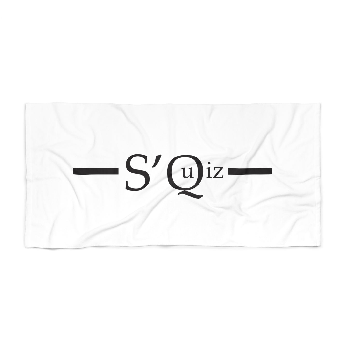 S Quiz Stylish Beach Towel