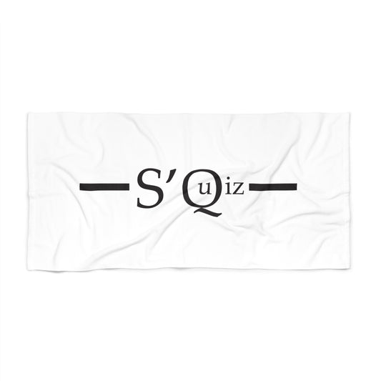 S Quiz Stylish Beach Towel
