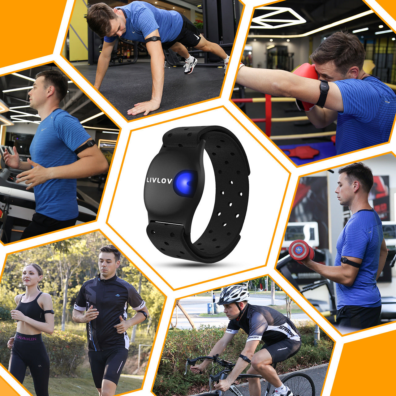 Running Outdoor Fitness Exercise Heart Rate Monitor