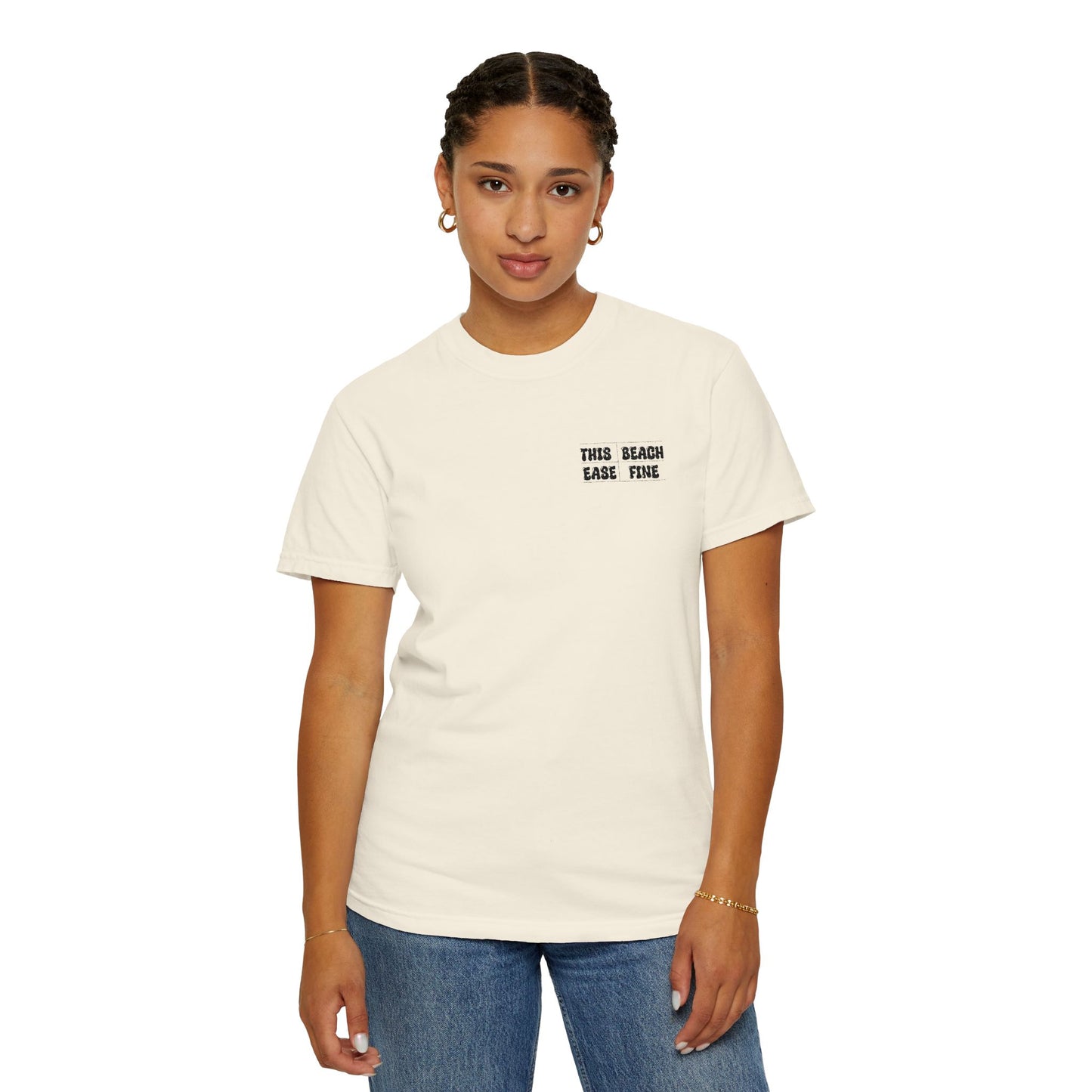 The Beach Ease Fine Unisex Garment-Dyed T-Shirt