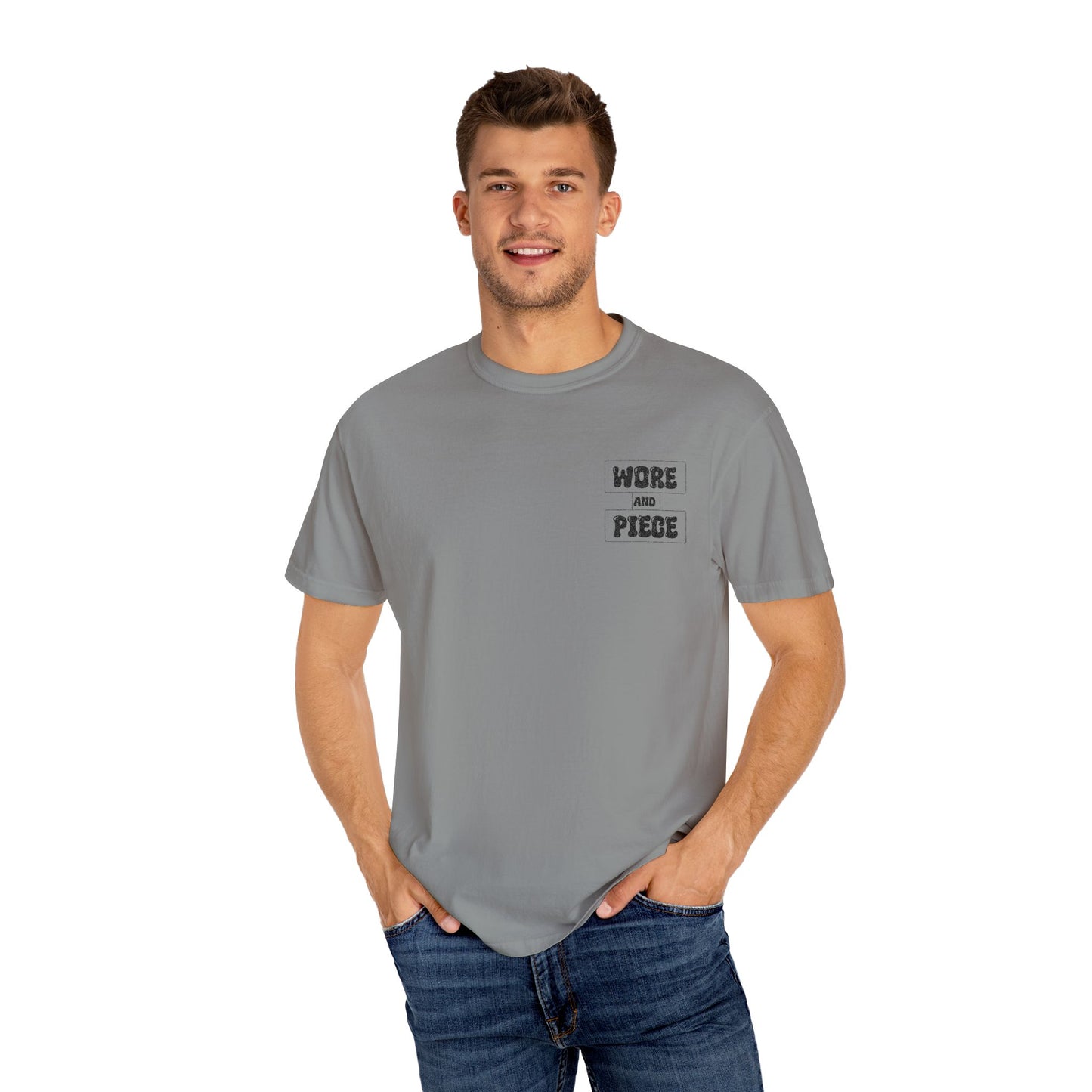 Worn and Piece Unisex Garment-Dyed T-Shirt