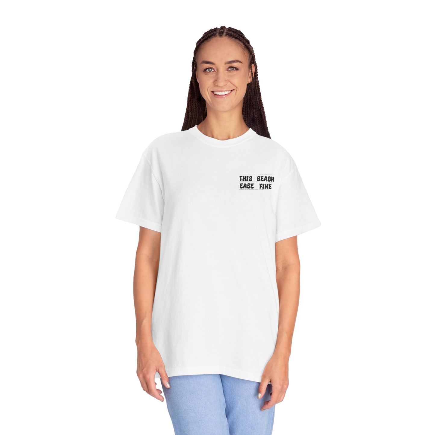 The Beach Ease Fine Unisex Garment-Dyed T-Shirt