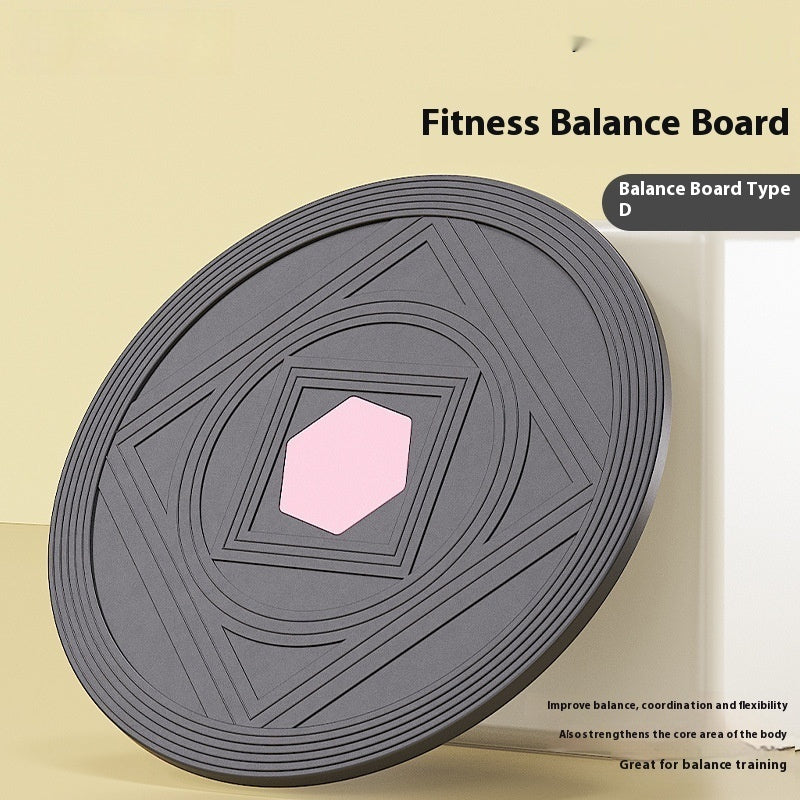 Portable Fitness Wood Surf Balance Board
