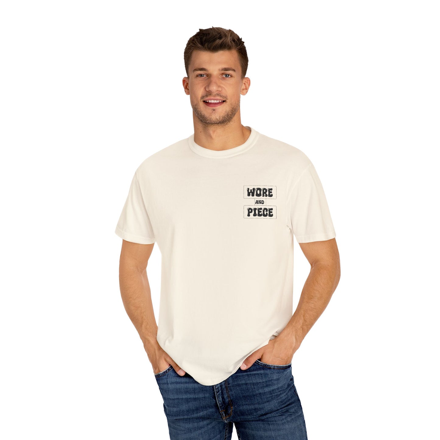 Worn and Piece Unisex Garment-Dyed T-Shirt