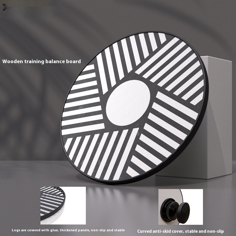 Portable Fitness Wood Surf Balance Board