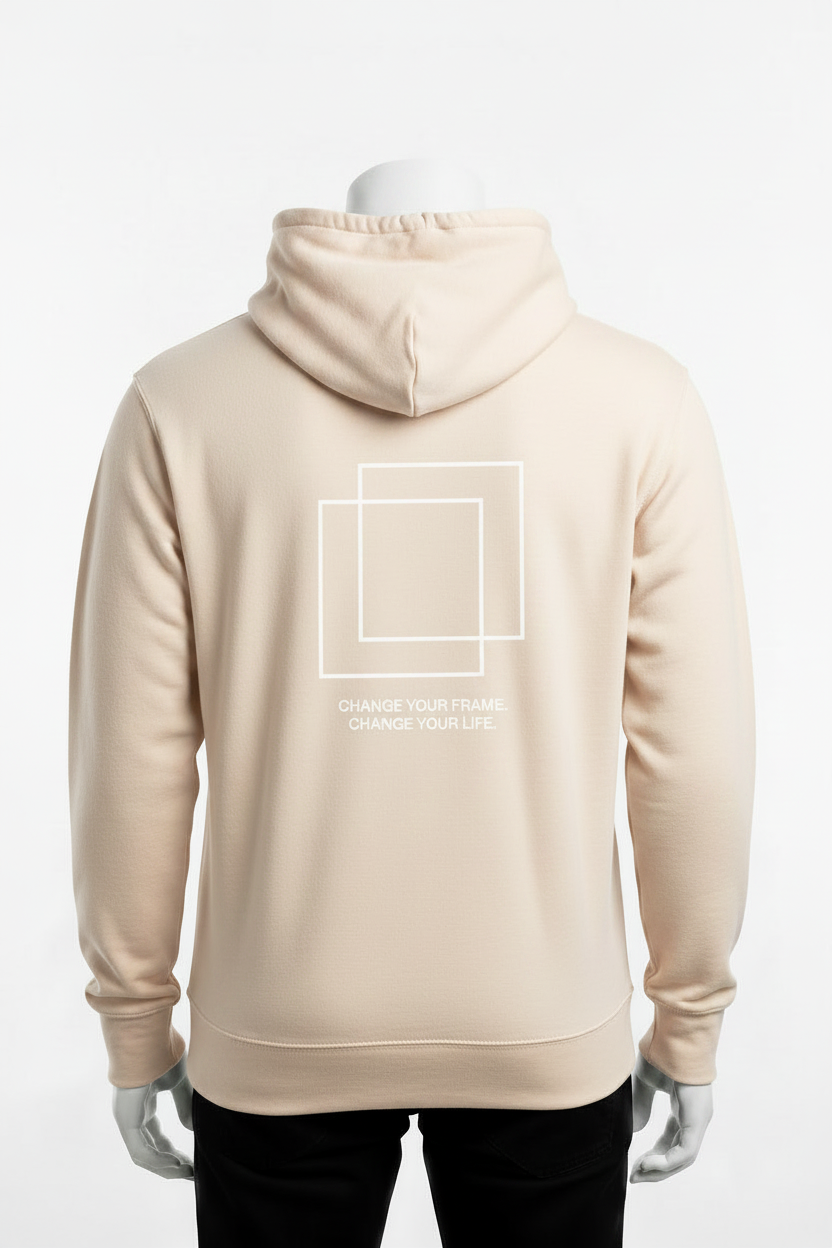 Frame Hoodie™ Back — Bone/Cream