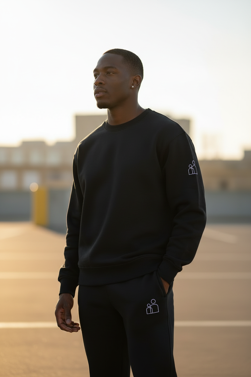 Human Essentials — Black Man, Bright Setting