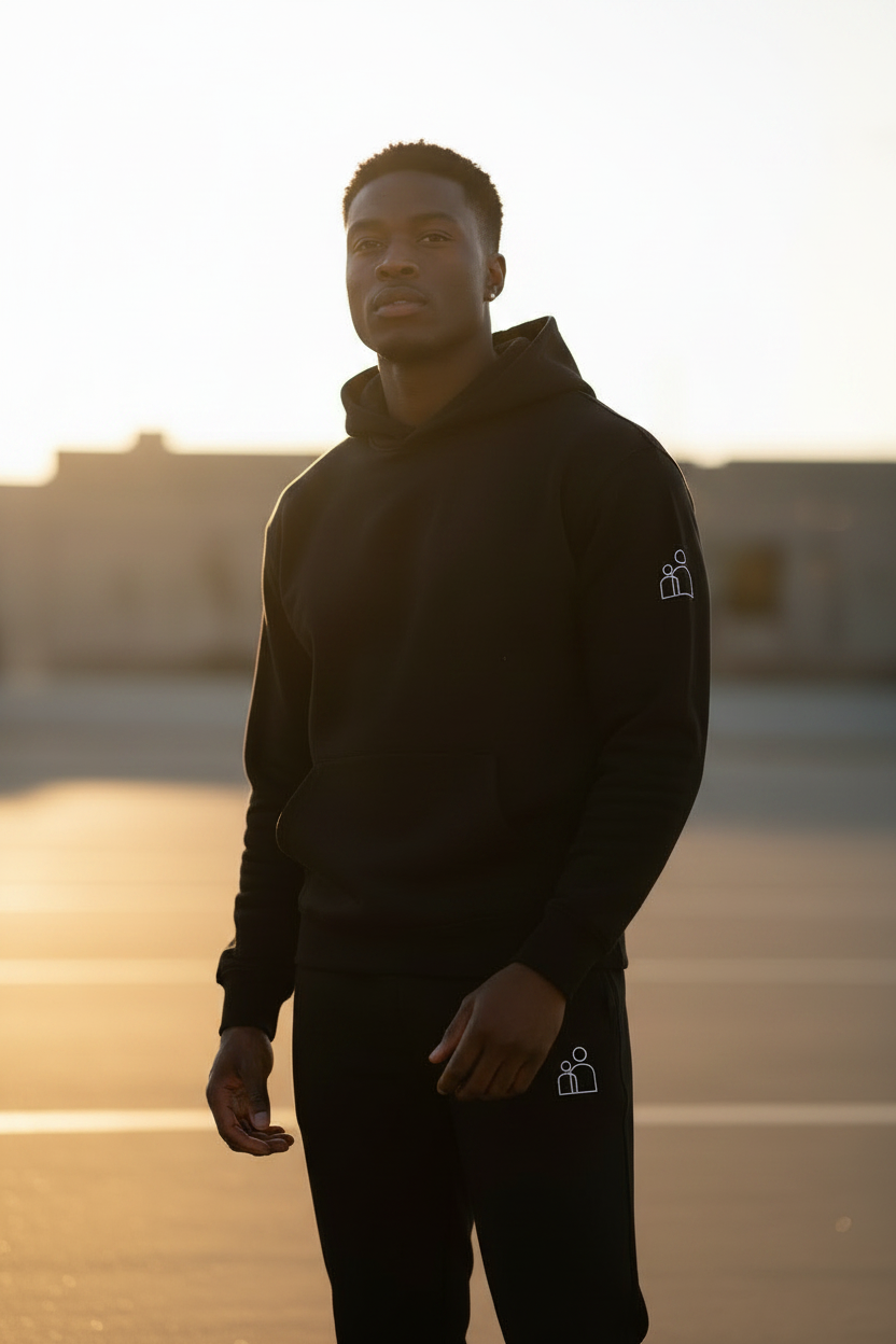 Human Essentials Hoodie — Black