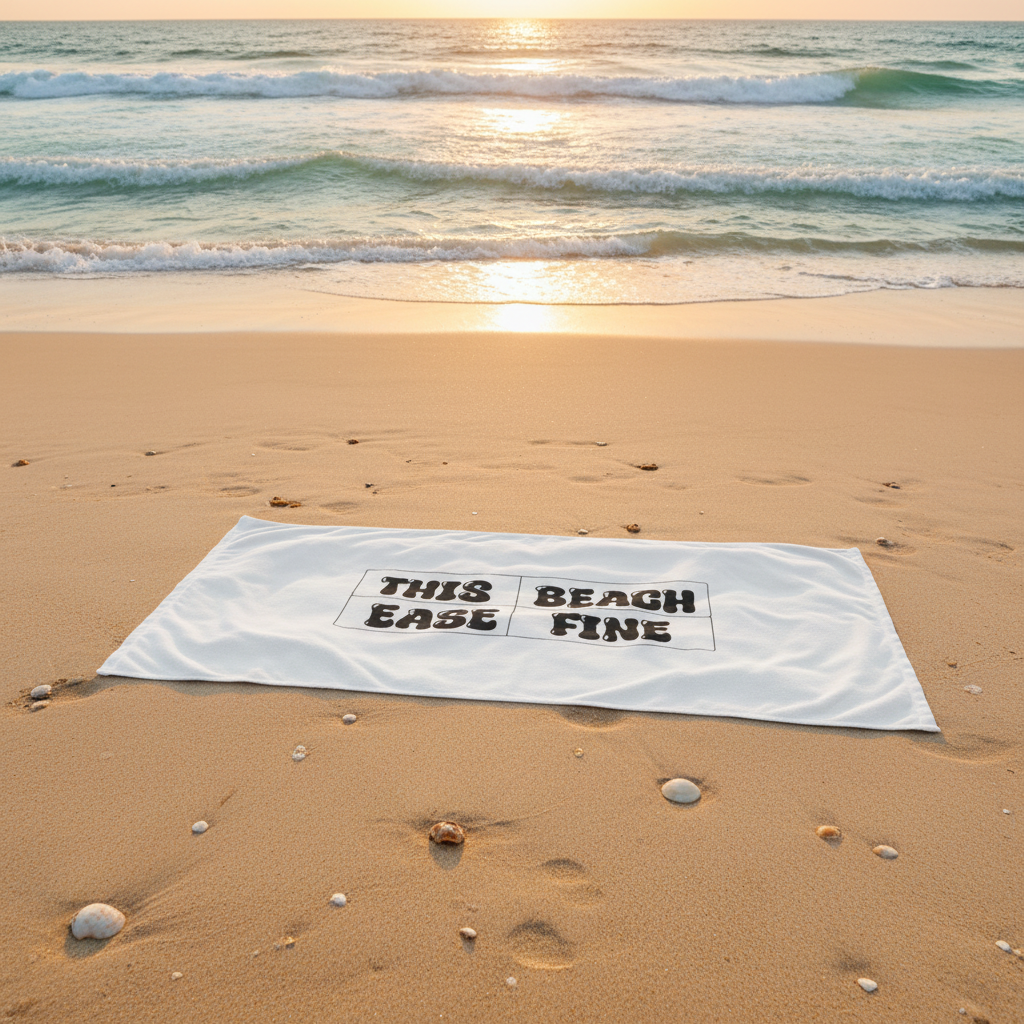 Stylish Beach Towel with design