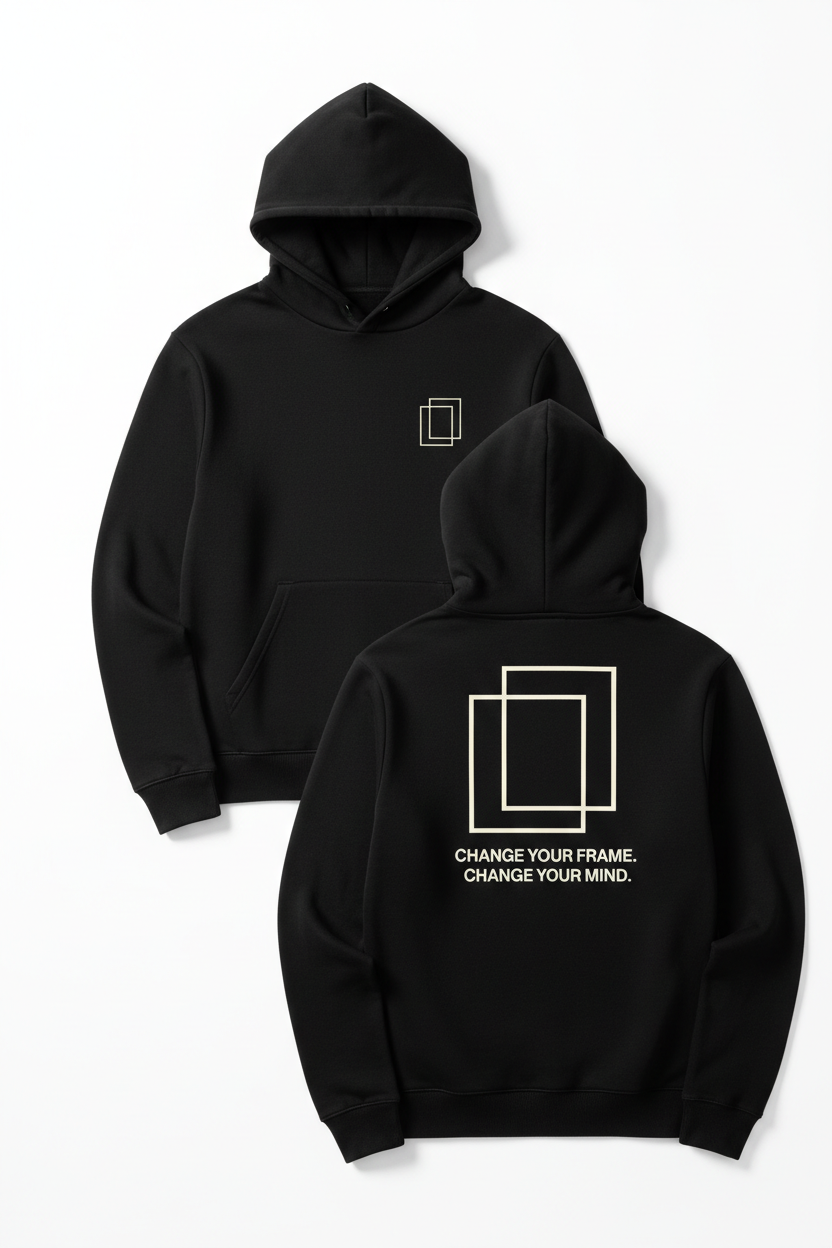 The Frame Hoodie™ — Black