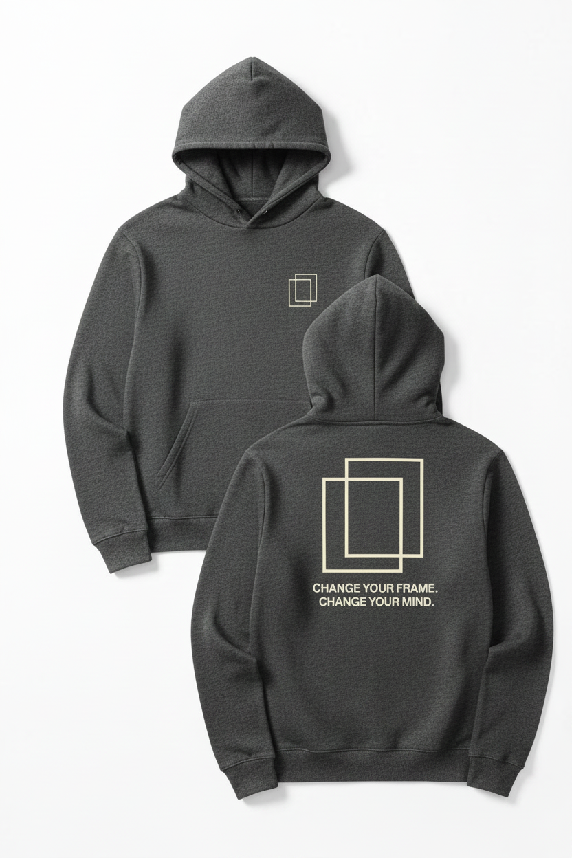 The Frame Hoodie™ — Charcoal Revised