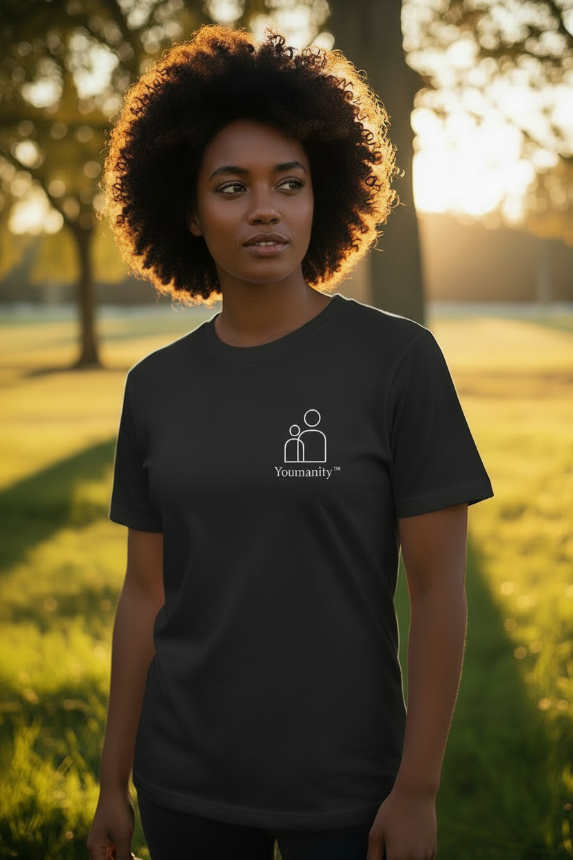 Youmanity™ Black Tee — Park